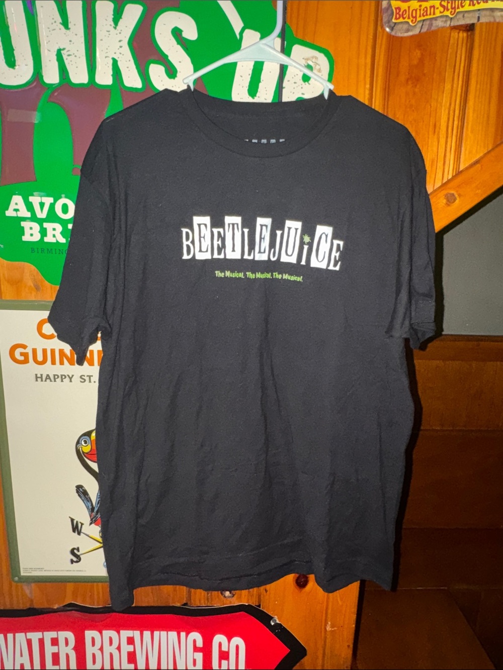 Beetlejuice The Musical Broadway Black Graphic Tee  L